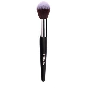 RAFFAELLO Flawless Powder Brush Black Handle Purple Bristles 8 inches